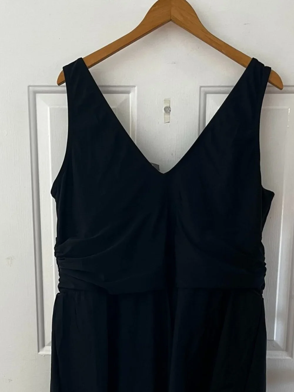 Torrid Woman's Plus-Size Asymmetric One-Piece Padded Bra Swimsuit Dress Sz 26